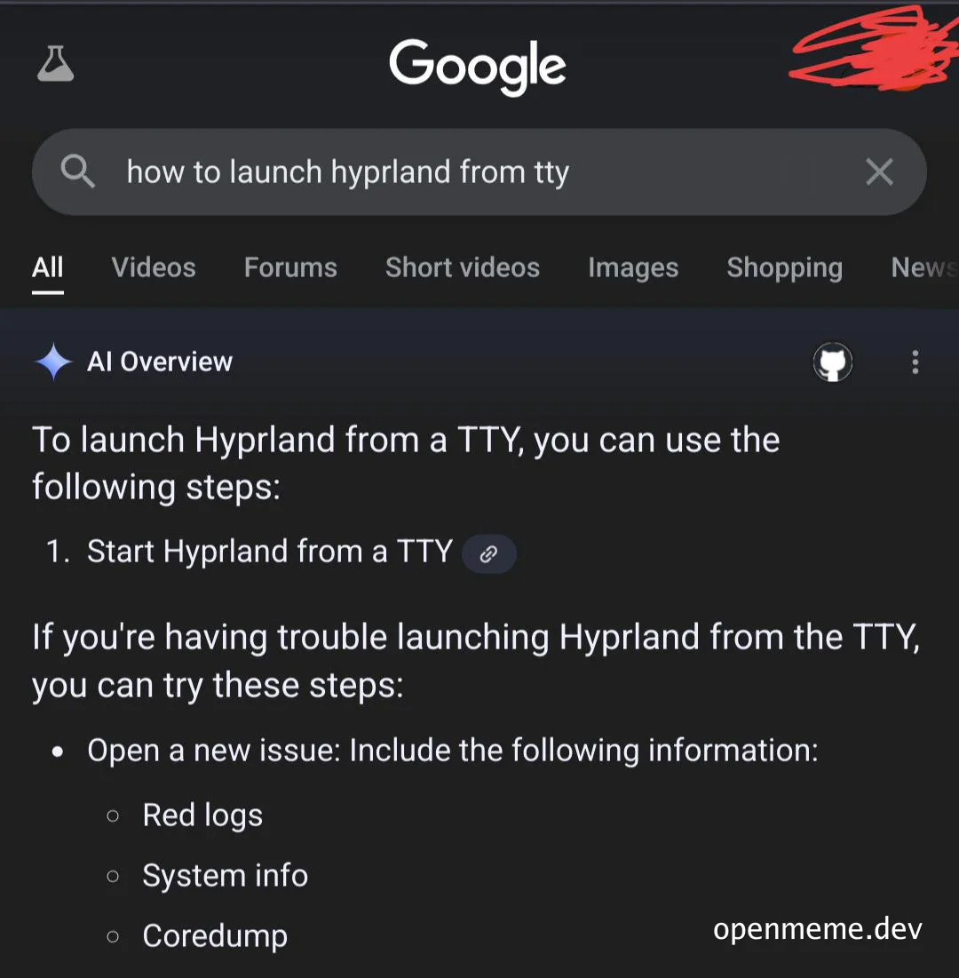 google search for launching hyprland from tty