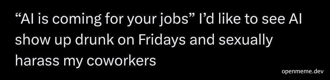 AI job threat humor