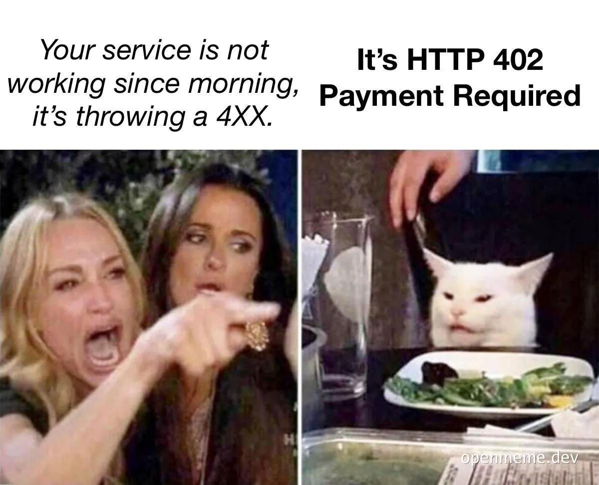 Two women reacting in shock and a cat looking unimpressed at a restaurant table with a plate of food