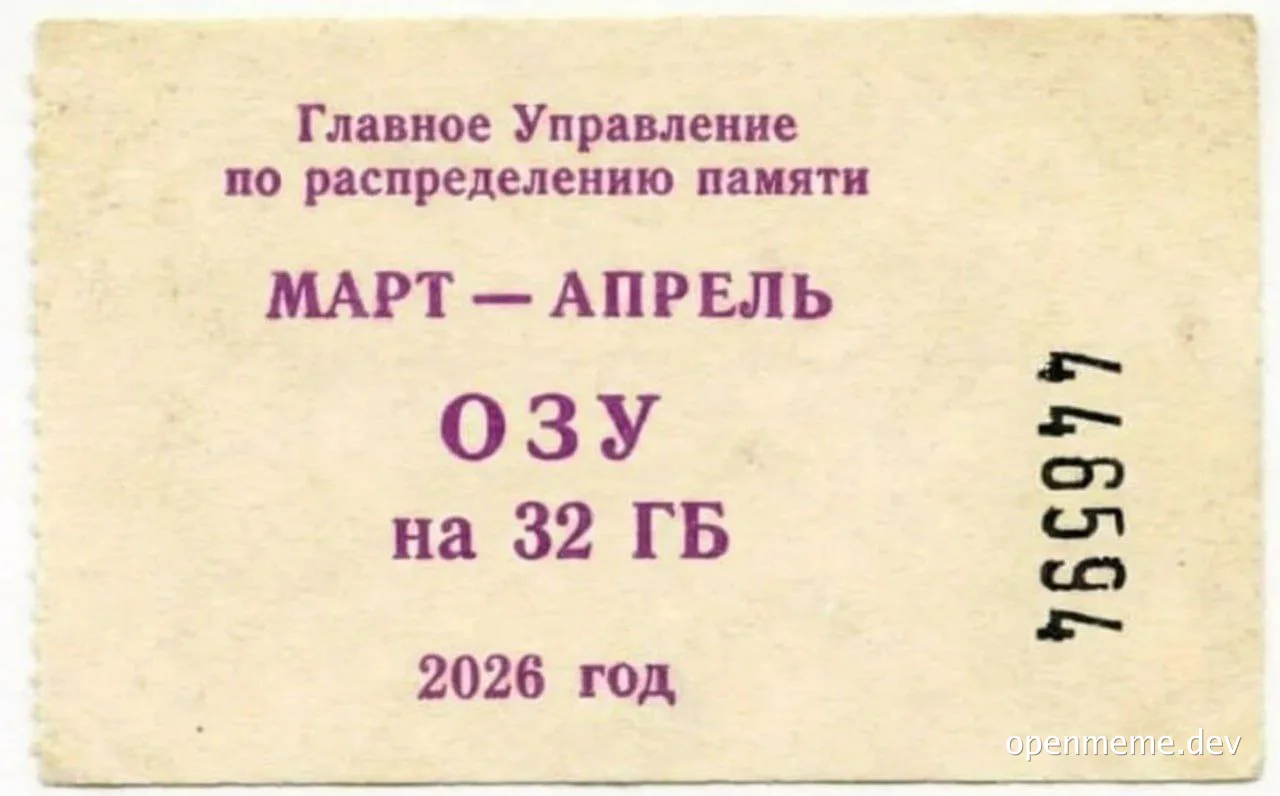 RAM ticket for 32 GB