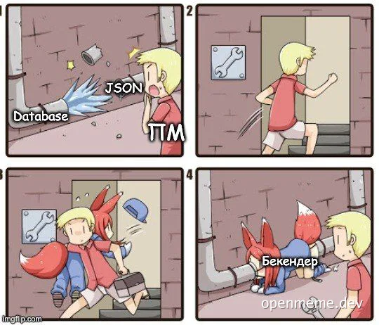Cartoon character runs from database JSON and TTM to backend