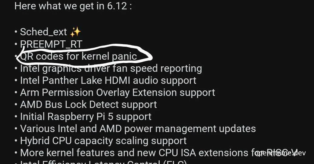 kernel panic qr codes