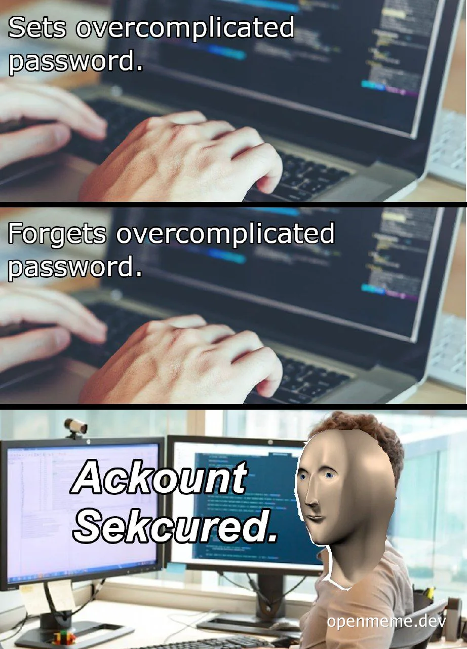 Developer humor about password security