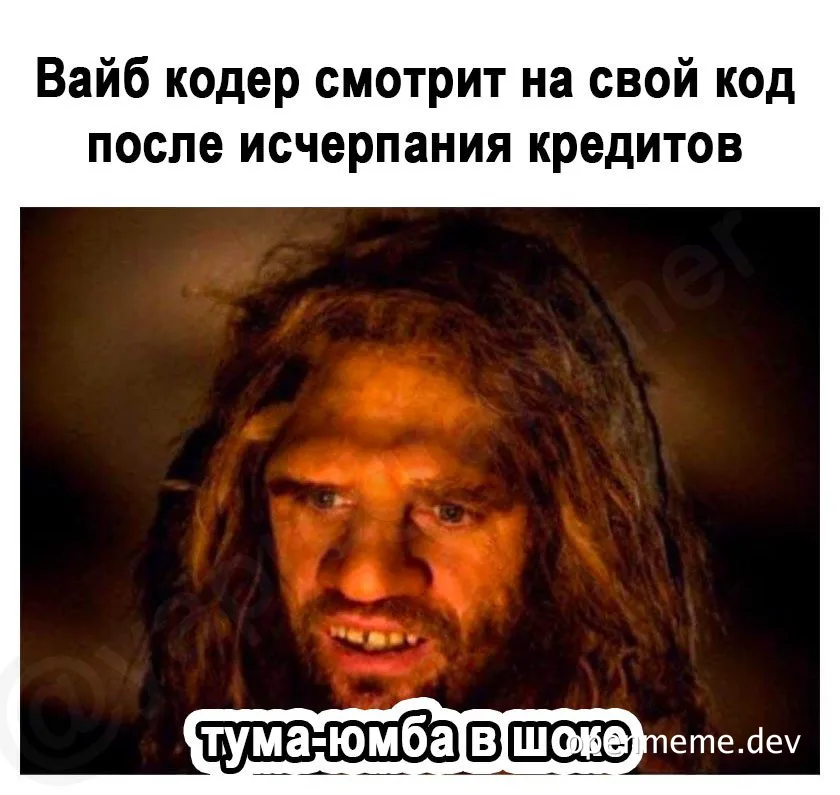 programmer looks at code after credit exhaustion