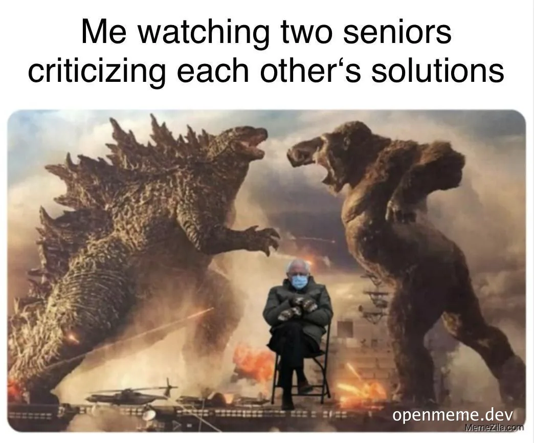 godzilla and king kong fighting with bernie sanders watching