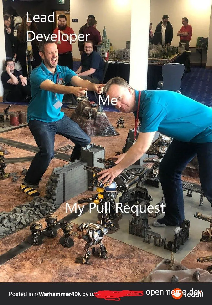 Lead developer and developer struggling with pull request