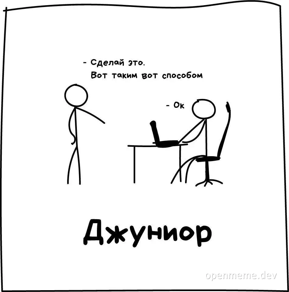 junior developer meme