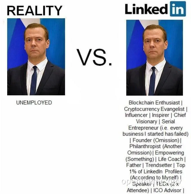 Reality vs. LinkedIn profile