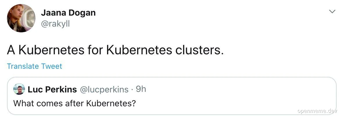 Kubernetes cluster meme