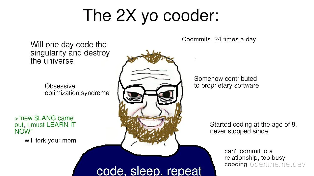 The 2X yo cooder meme
