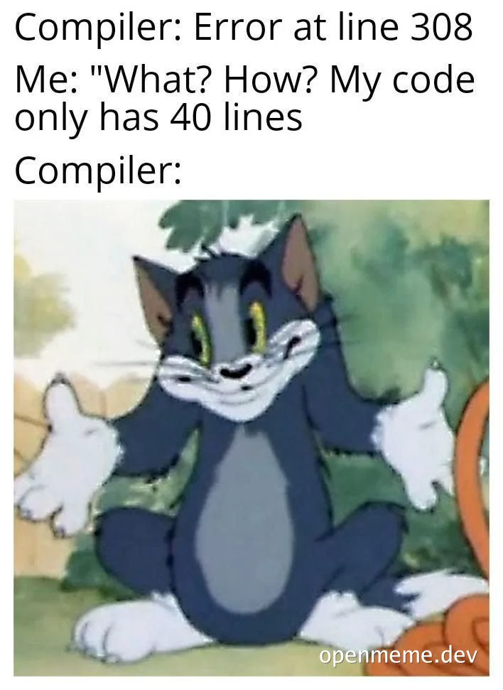 tom cat shrugging with confused expression