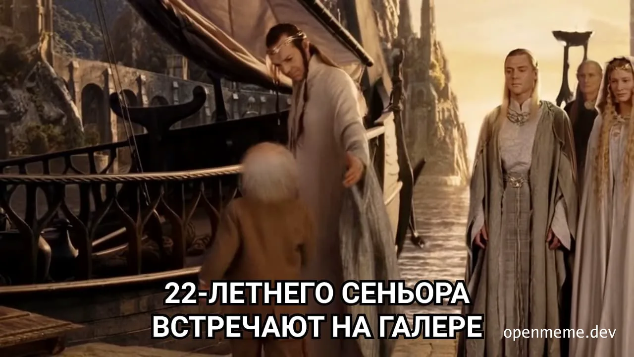 Lord of the Rings scene with Elrond and 22-year-old senior dev