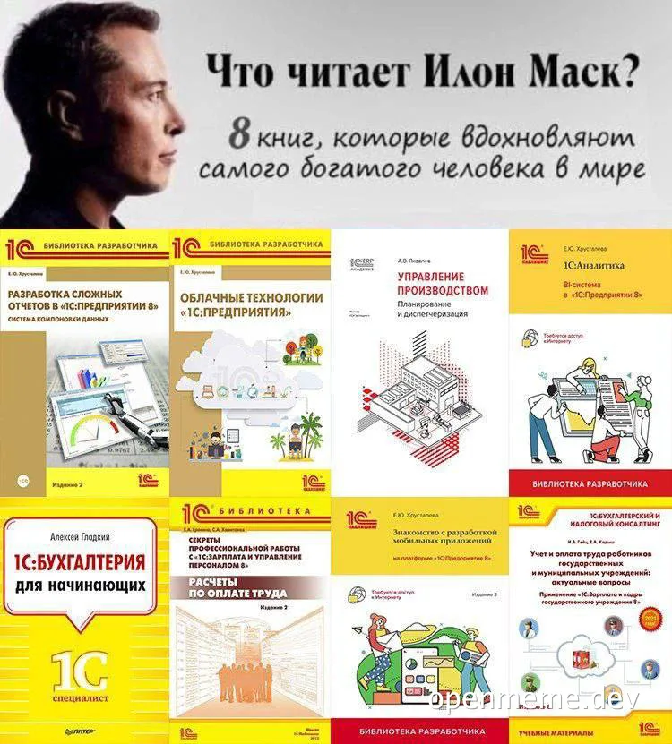 elon musk reading 1c software books