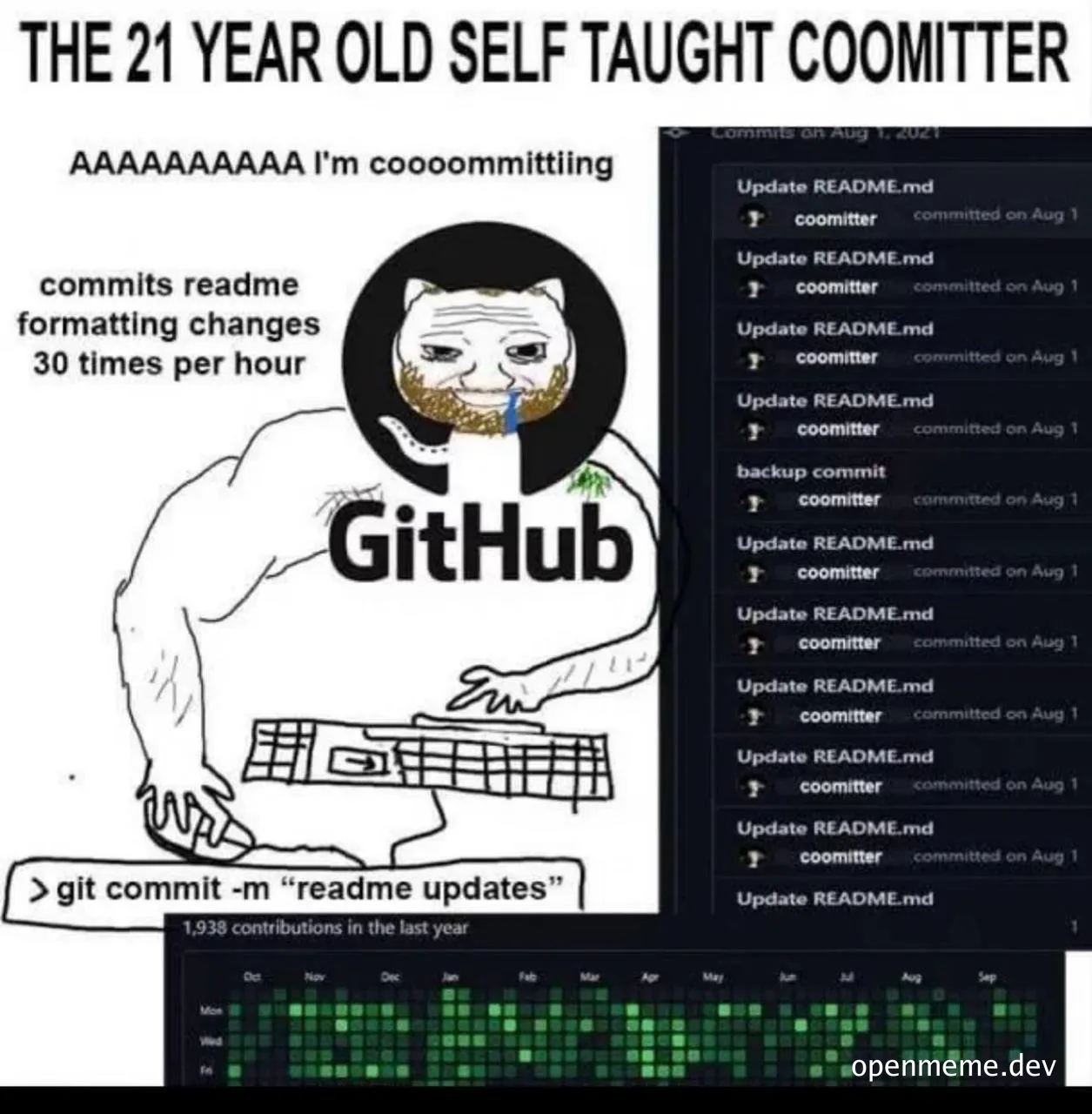 github committer meme