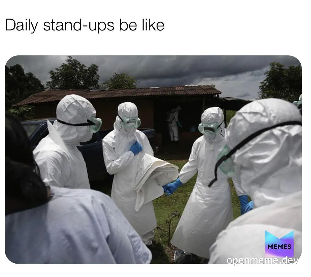 hazmat team in white suits discussing something outdoors
