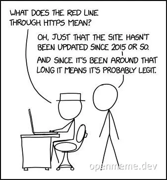 stick figure comic about https security