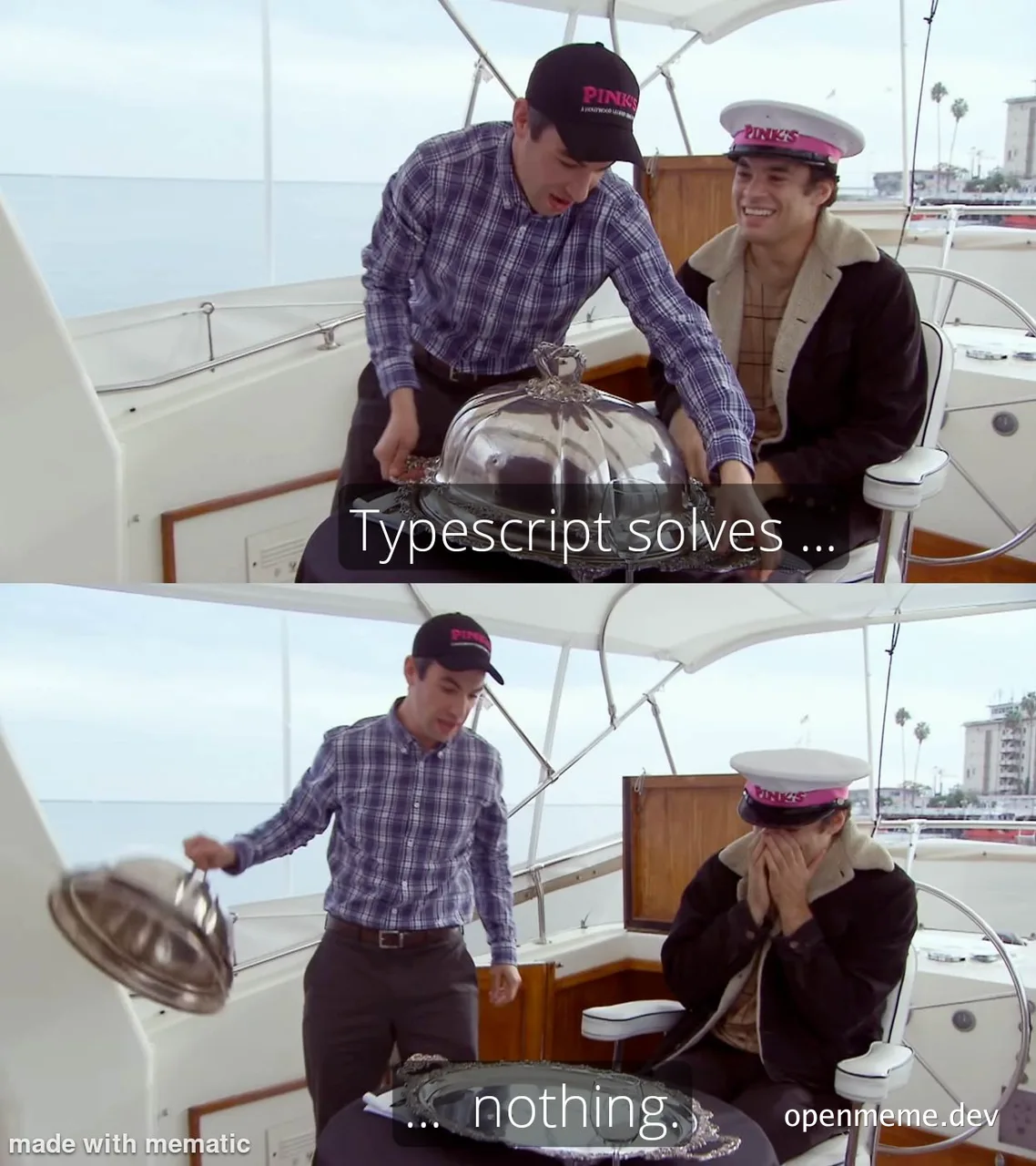 typescript solves nothing meme