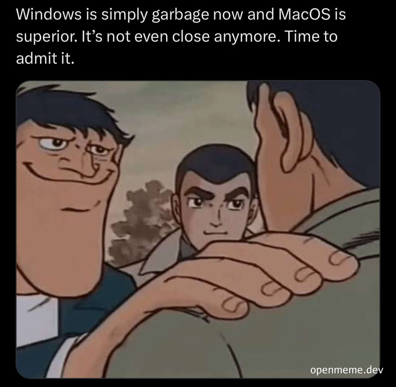 reaction to windows vs macos