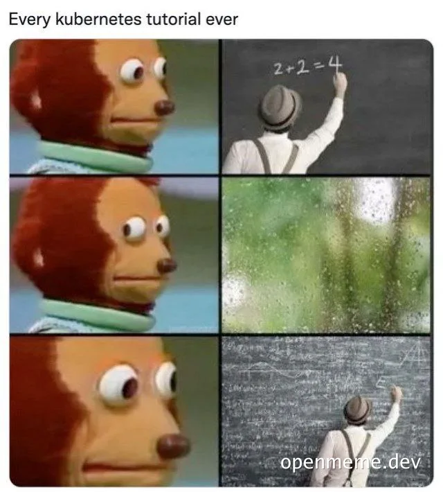 kubernetes tutorial meme