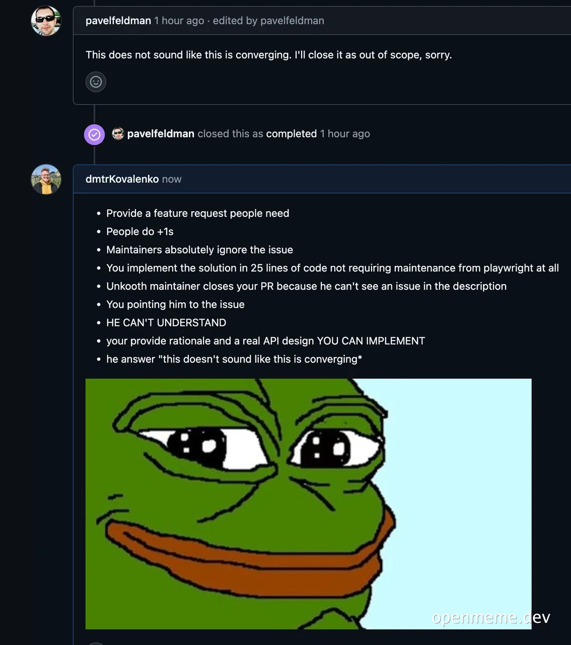 Pepe the Frog confused expression