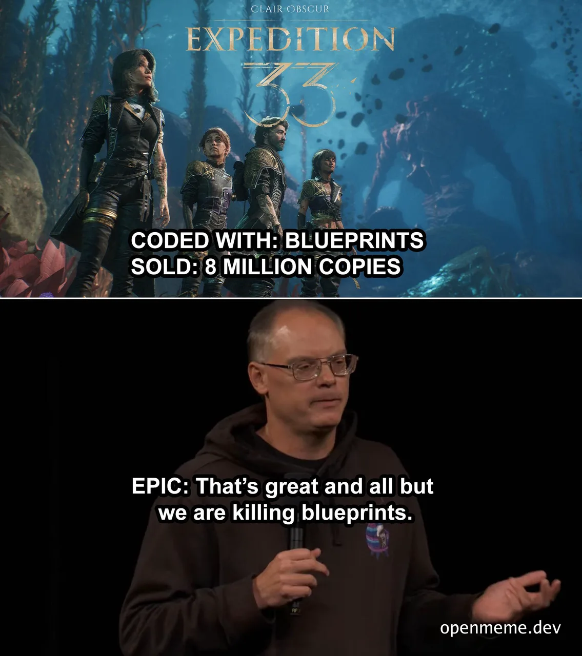 Epic Games reacts to 8 million copies sold using blueprints
