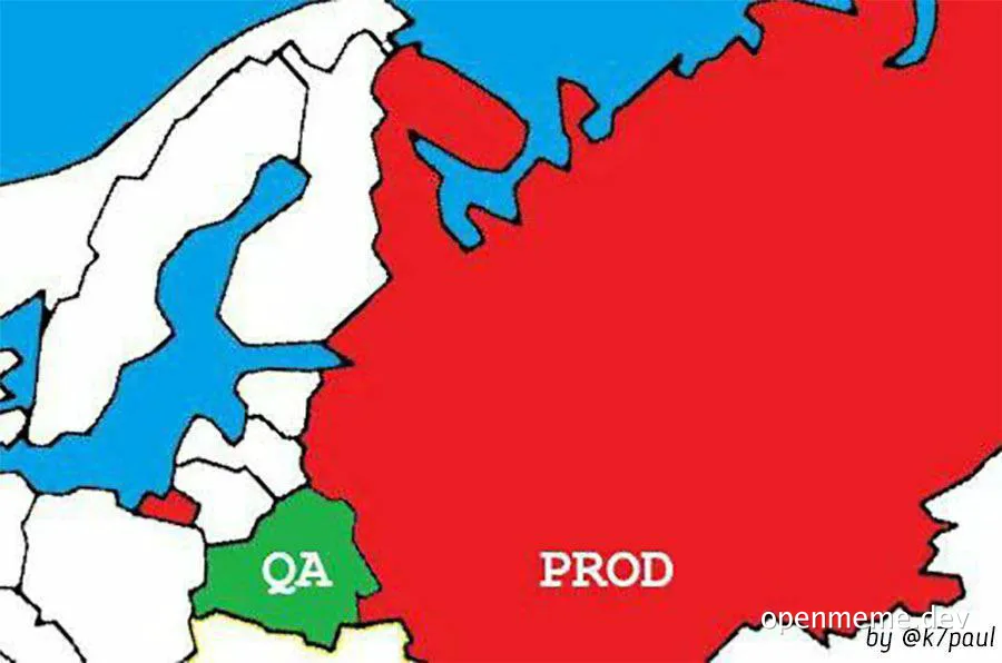 qa vs prod meme
