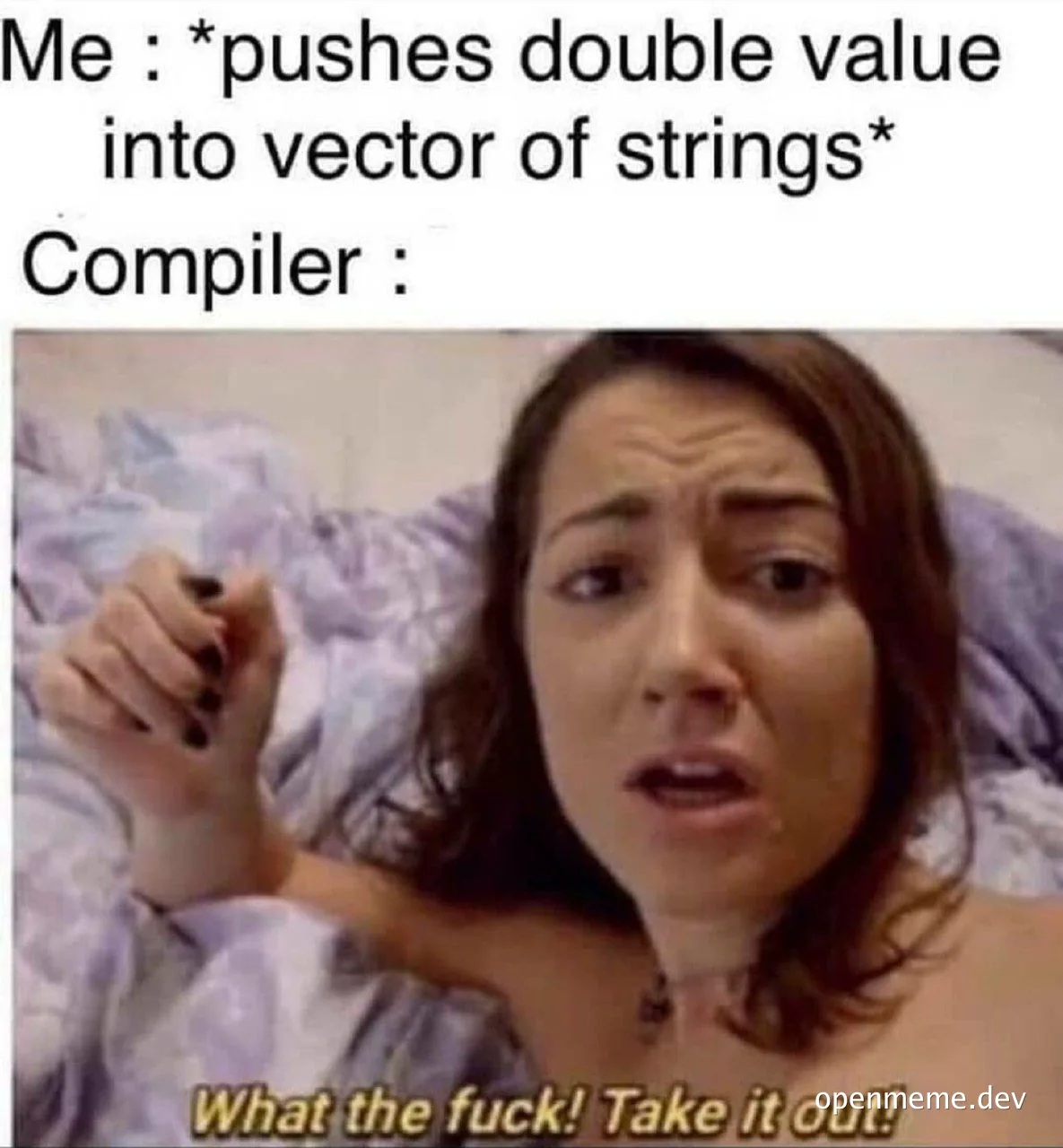 programmer frustrated with compiler error