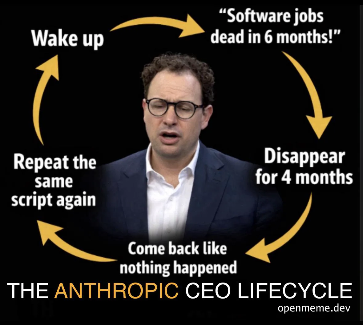 The Anthropic CEO Lifecycle meme