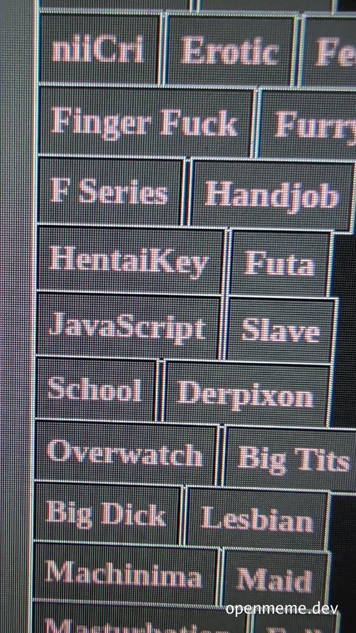 mismatched programming tags on a screen