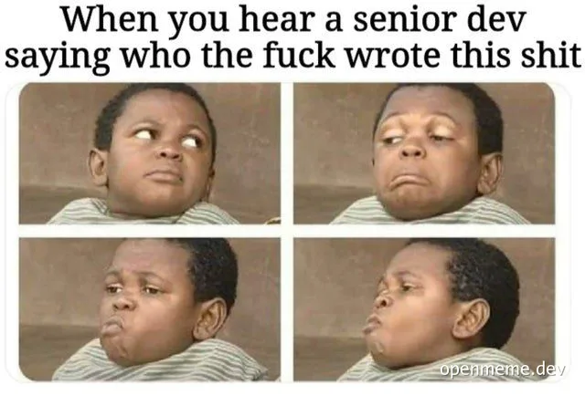 reaction meme of a child with skeptical facial expressions