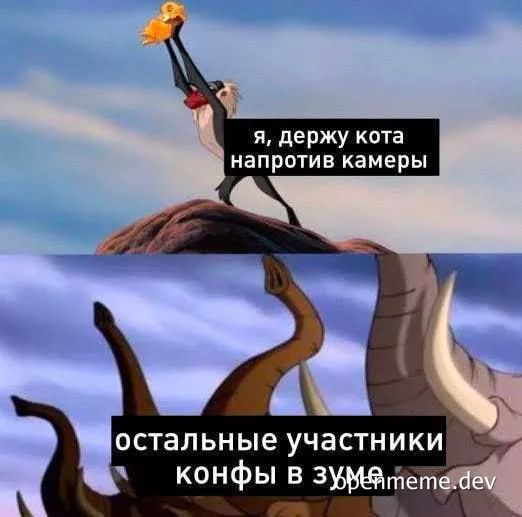 The Lion King meme with Simba holding a duck and Mufasa looking shocked