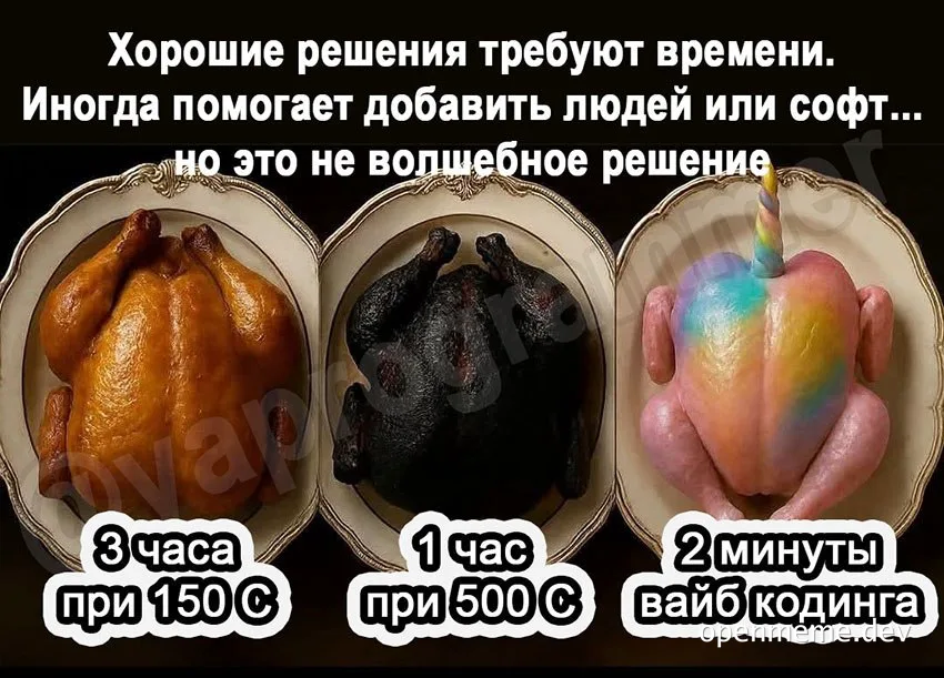 Three chickens on plates representing different coding solutions