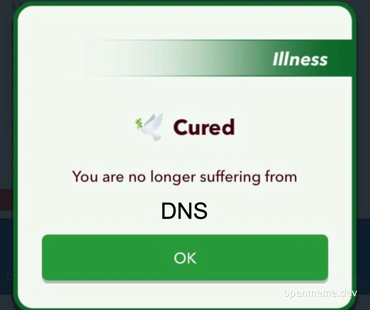 Cured of DNS illness