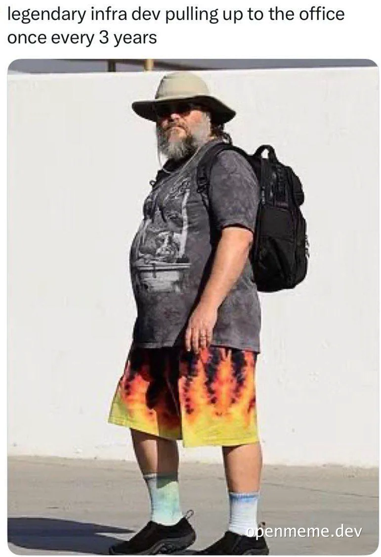 infra dev in casual clothes