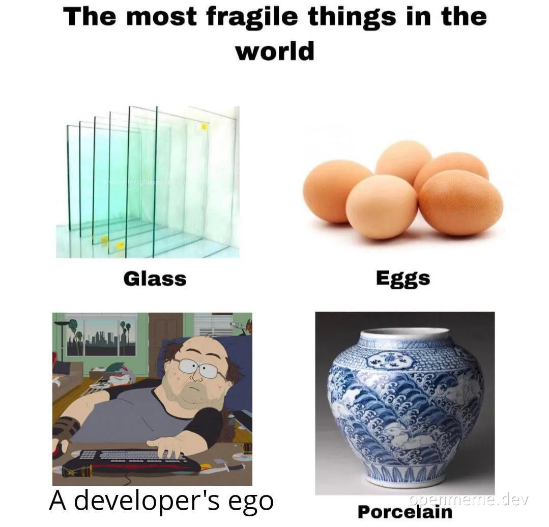 The most fragile things in the world meme