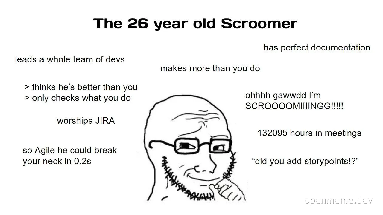 The 26 year old Scroomer meme