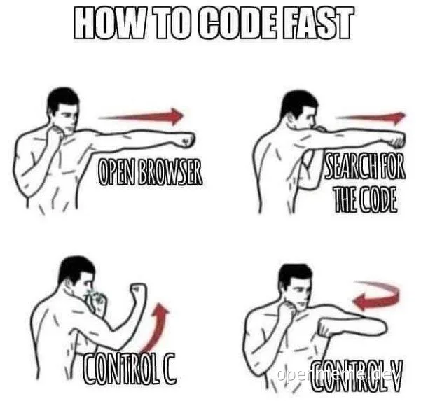 how to code fast meme