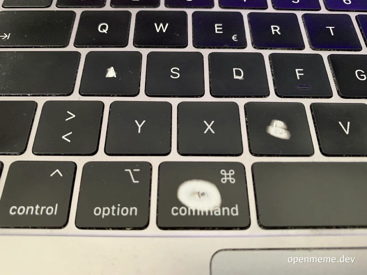damaged keyboard keys