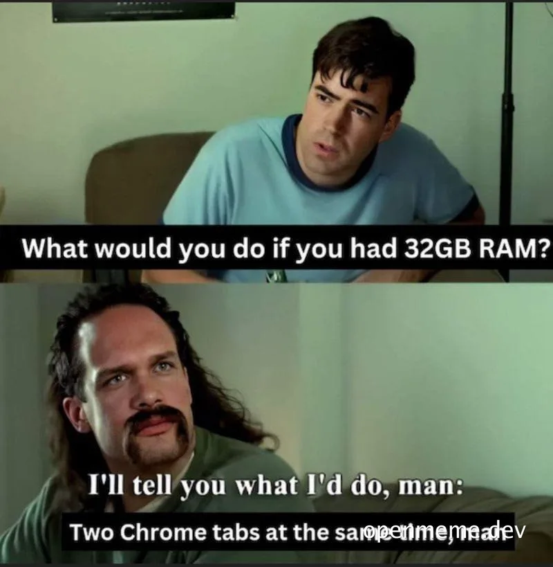 Two men reacting to having 32GB RAM