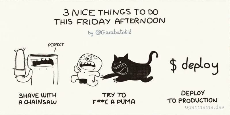 Friday afternoon developer frustrations
