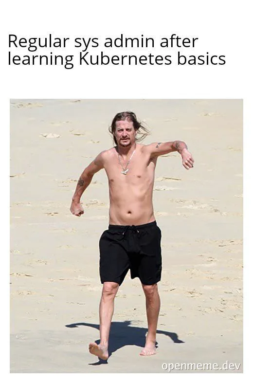 Shirtless man running on beach feeling empowered