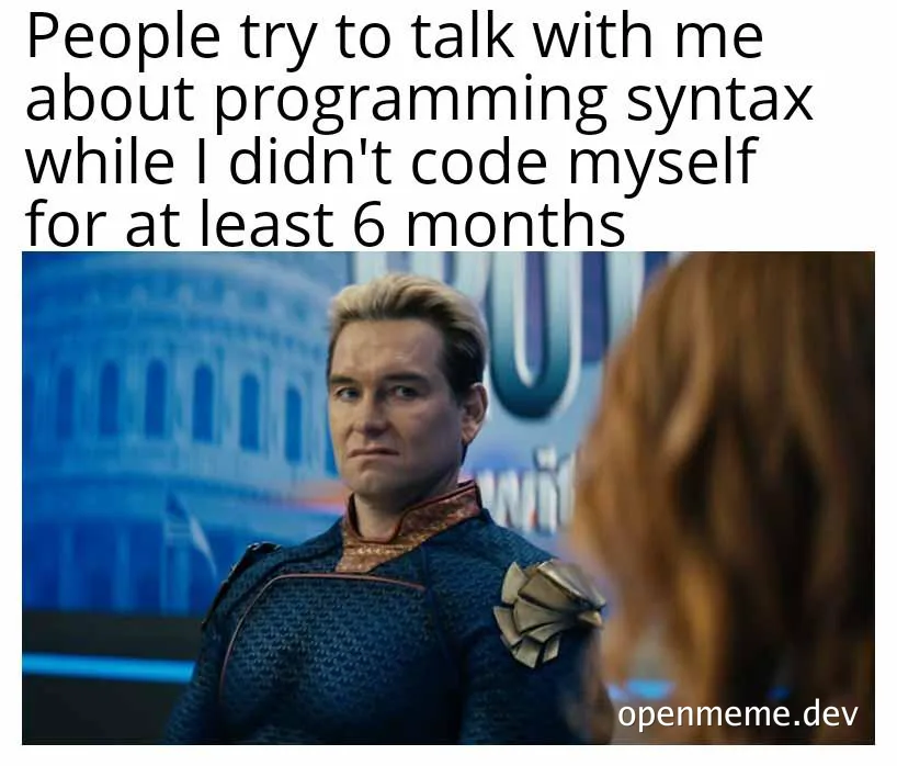 Homelander from The Boys looking confused