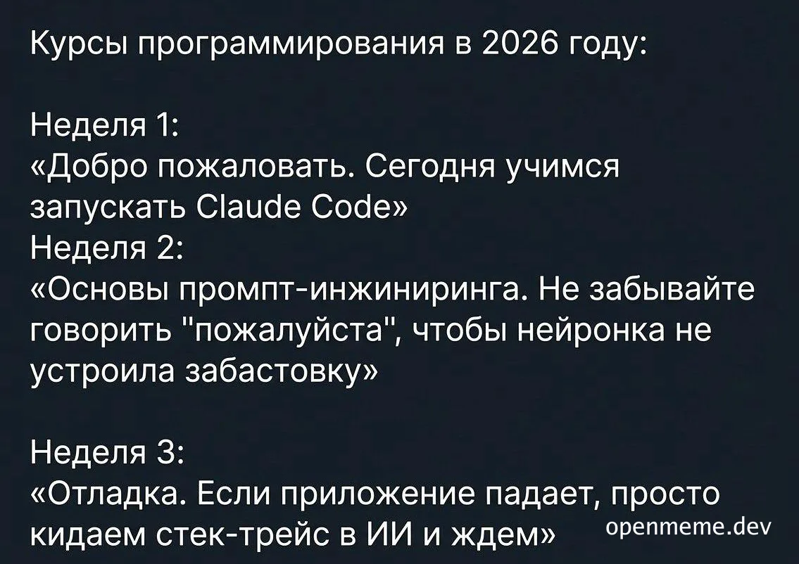 2026 programming courses meme