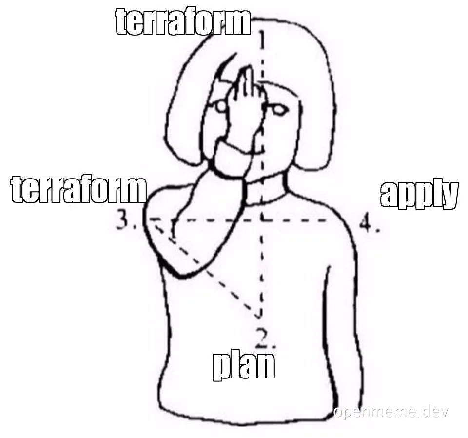 terraform plan apply meme