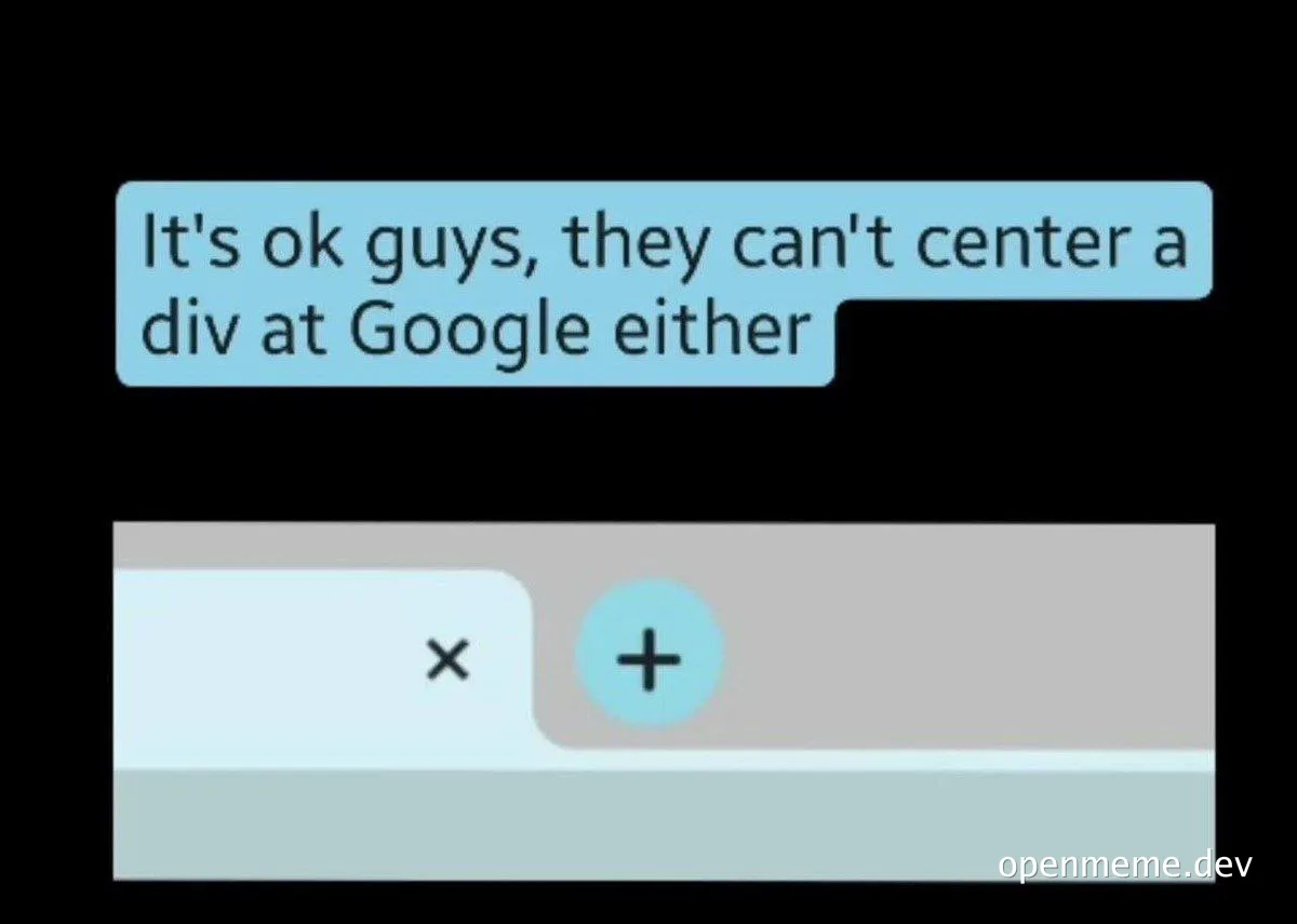 meme about google developer struggles