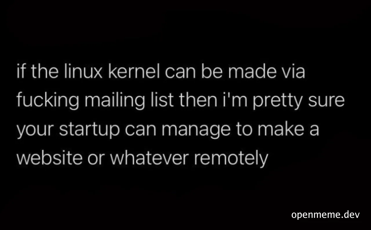 linux kernel development via mailing list