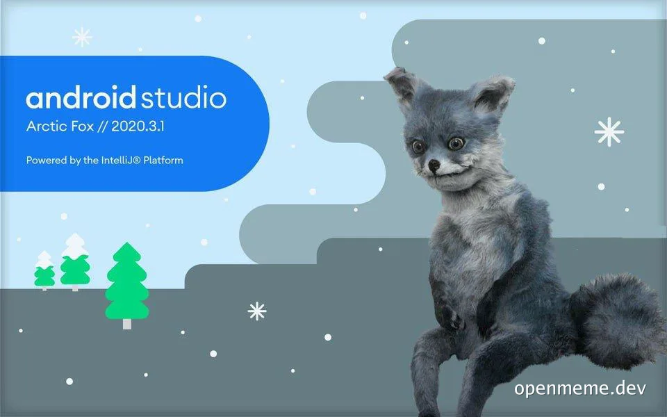 Arctic Fox android studio meme
