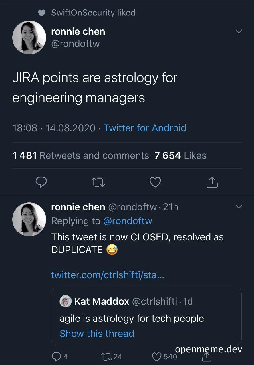 JIRA points are astrology for engineering managers