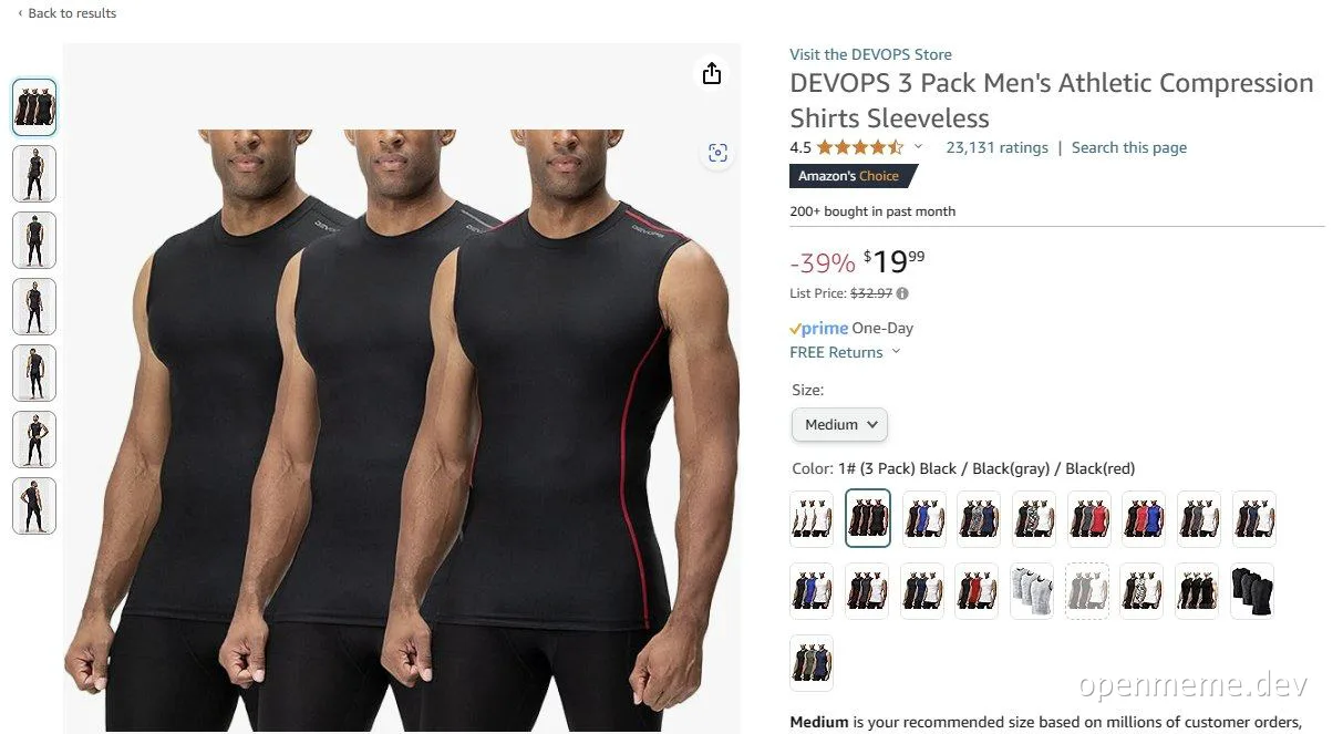 devops athletic compression shirts