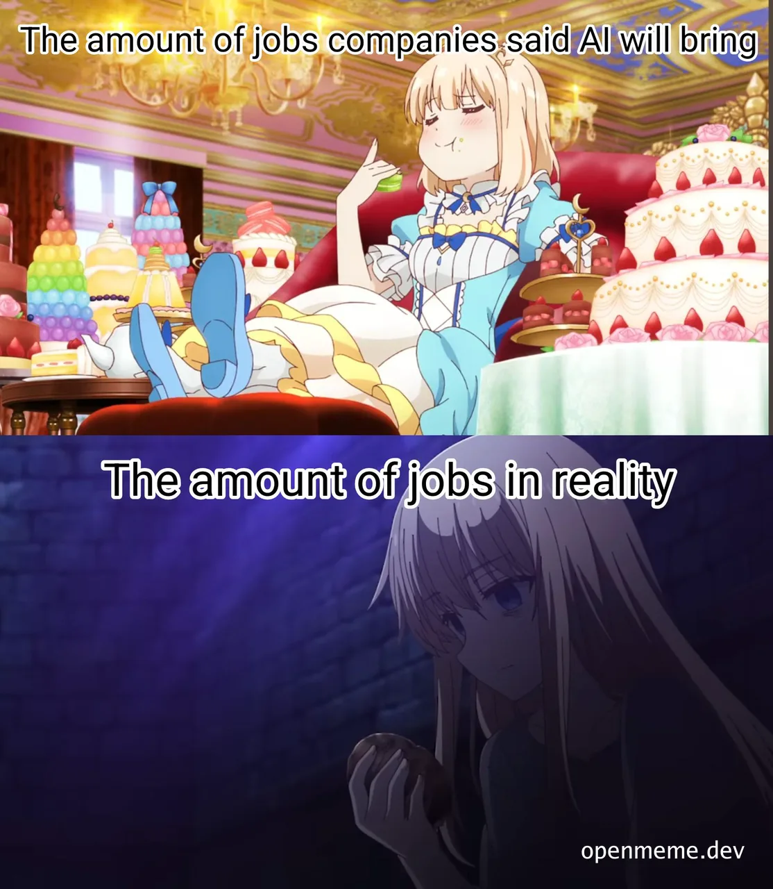 AI job expectations vs reality meme